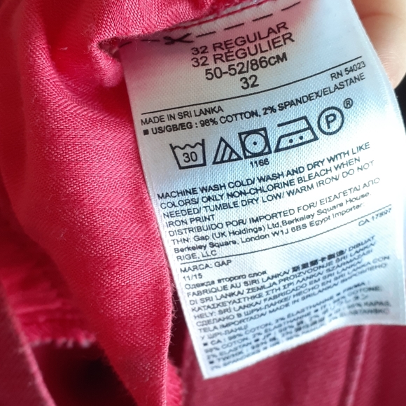 Gap 1969 Red Women's Skinny Jeans - Women's 32 Regular - Picture 9 of 9